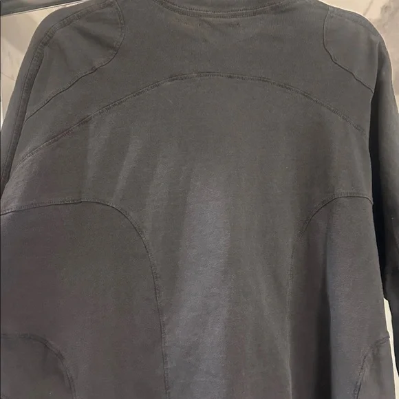 JOAH BROWN Vintage Panel Oversize LS Charcoal Necklace Shirt XS NWT - Picture 13 of 16